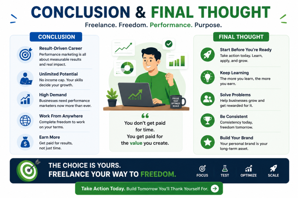 conclusion and final thought freelance performance marketing